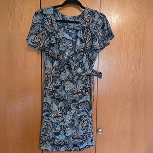 Wrap Dress Flutter Sleeve